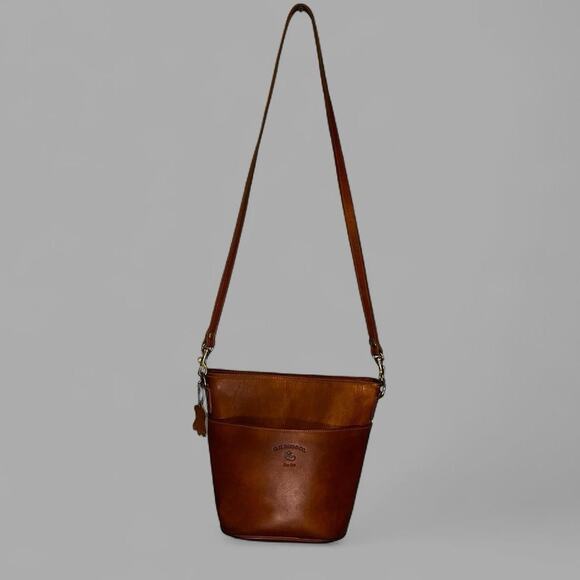 G.H. Bass & Co. Handbags - VTG G.H. Bass & Co Brown Genuine Leather Shoulder Bag | Hobo Crossbody Purse